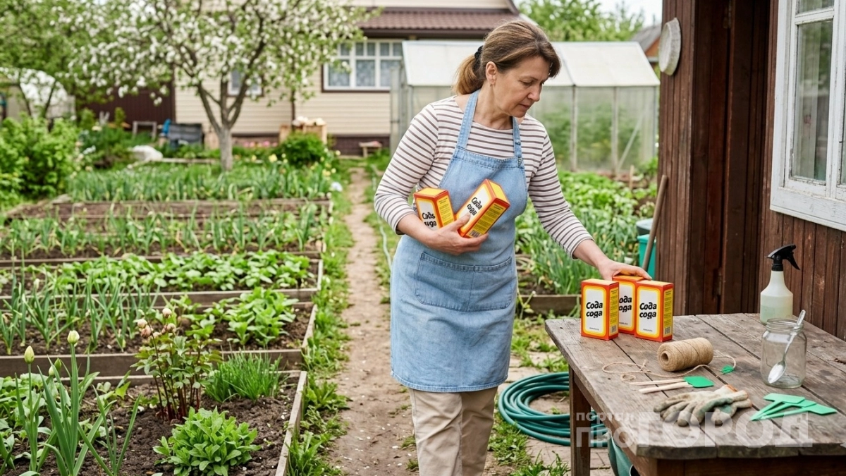 Трачу на соду 200 рублей в мае — забываю про тлю, муравьёв и мучнистую росу до осени: соседи не могут раскусить мой "содовый" секрет