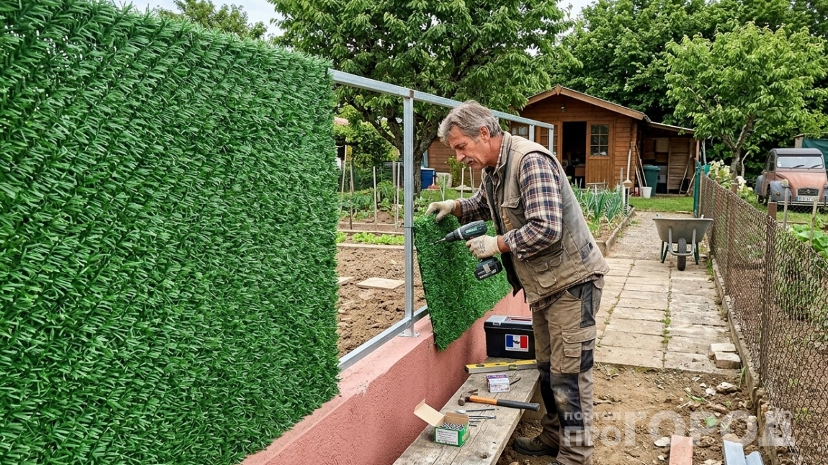 Красивое и практичное ограждение на даче: работы на сутки и сварки не нужно - соседи обзавидовались
