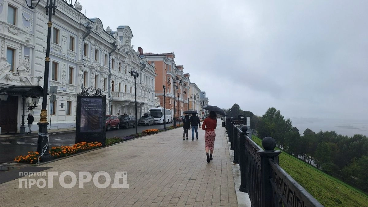 В понедельник на Нижний Новгород польют дожди