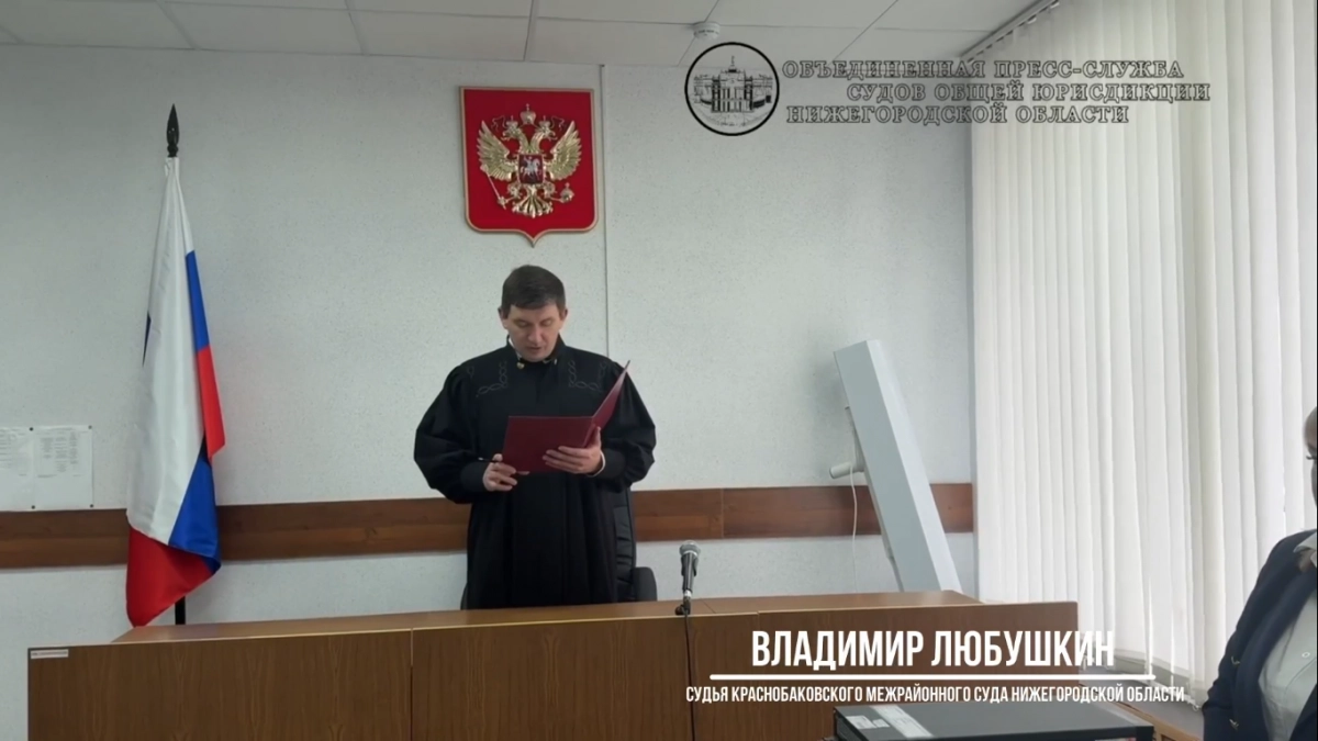 Жителя Краснобаковского района накажут за то, что он толкнул полицейского 
