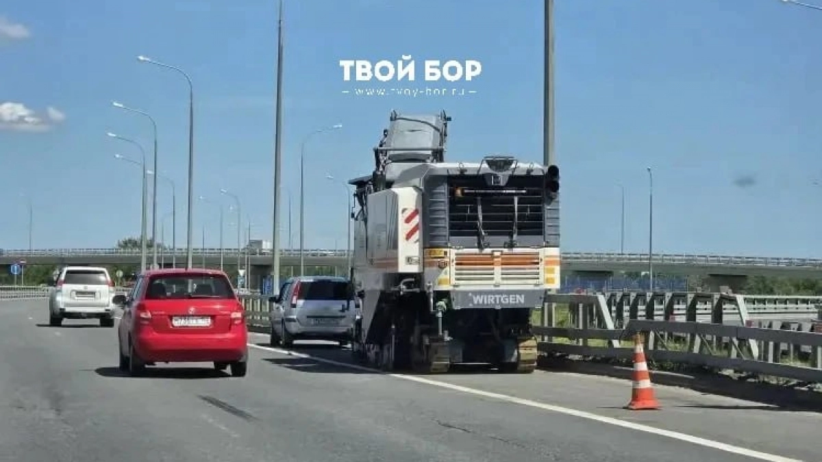 Из-за ремонта на "новом" Борском мосту будут поочередно перекрывать полосы