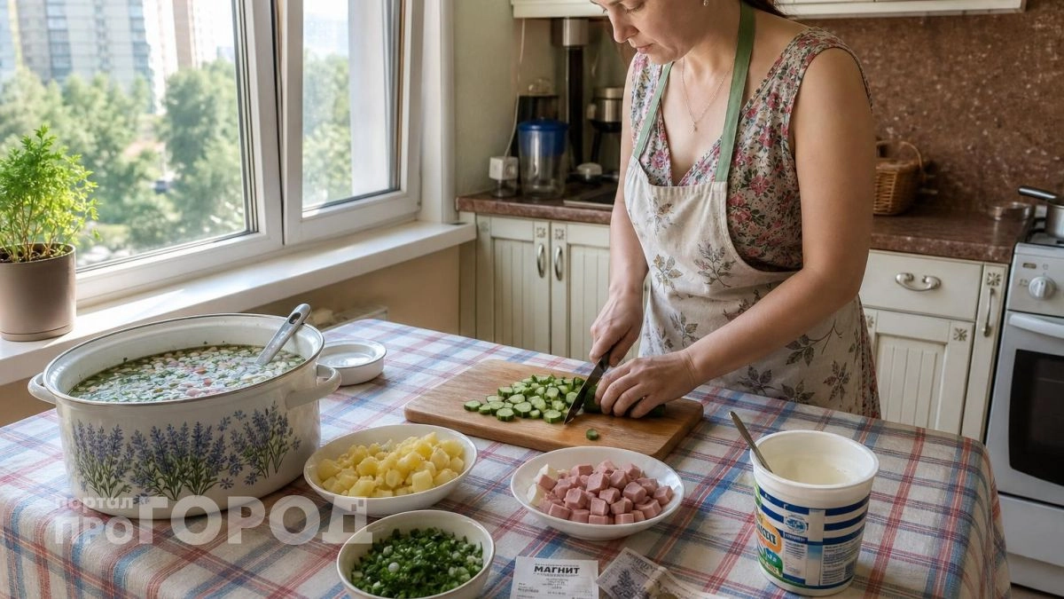 Обычную окрошку вылила в унитаз - теперь готовлю только грузинскую: без кваса и кефира