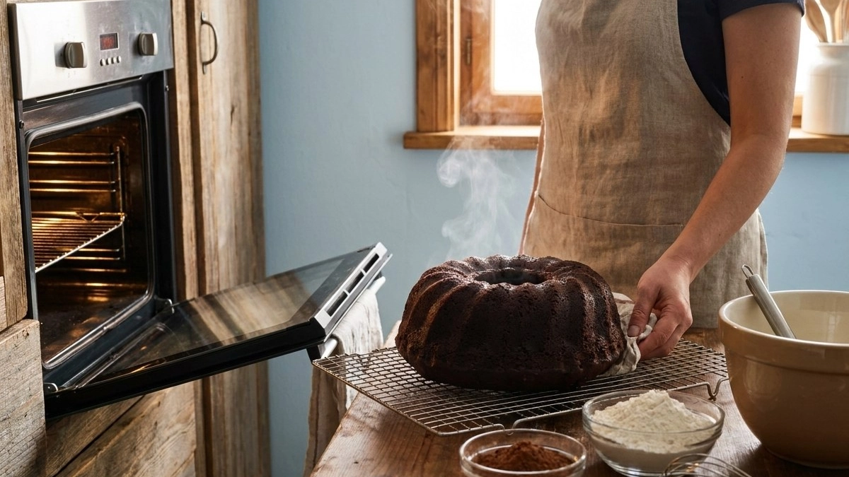 Беру 2 переспелых банана, какао и сметану: пеку шоколадный кекс – вкусный десерт за копейки и тает во рту
