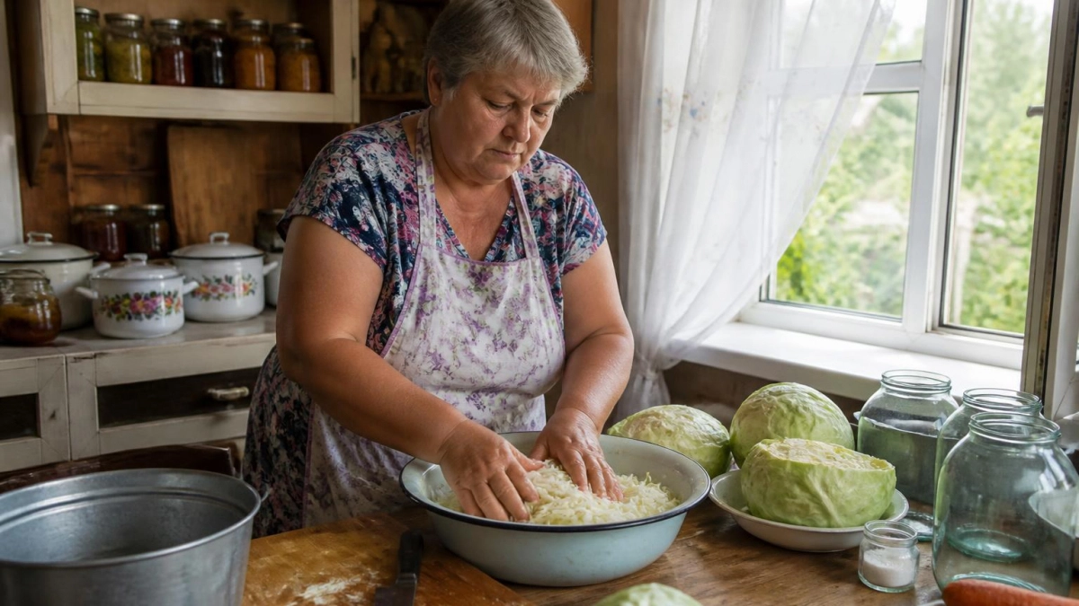 Делаю так снова - квашеная капуста хрустит и не темнеет до сентября следующего года: невестка поделилась рецептом
