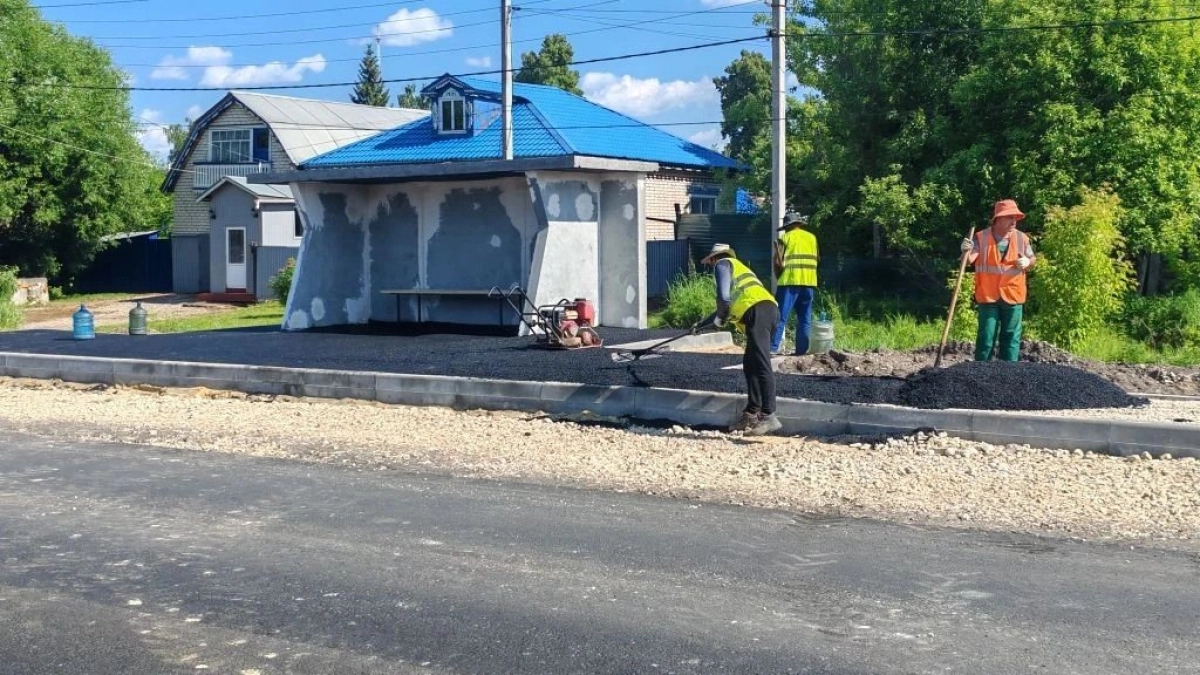 На трассе Р-158 в Нижегородской области начали ремонт участка с 13 остановками