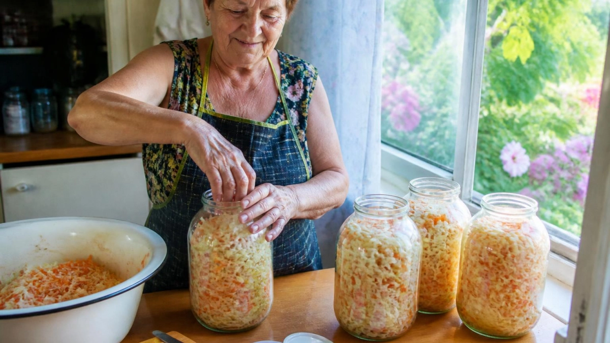 Делаю так снова - квашеная капуста хрустит и не темнеет до сентября следующего года: невестка поделилась рецептом