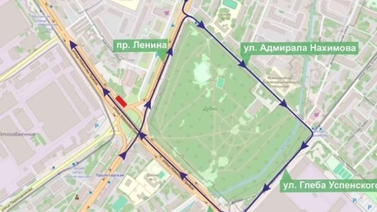 В Нижнем Новгороде перекрыли участок проспекта Ленина из за работ на сетях