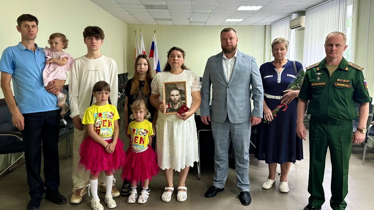 Орден Мужества вручили семье погибшего на СВО нижегородца в Канавинском районе
