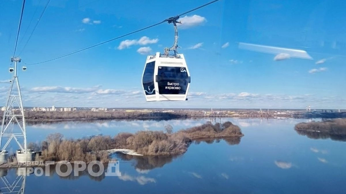 Нижегородская канатная дорога не будет работать еще целый месяц