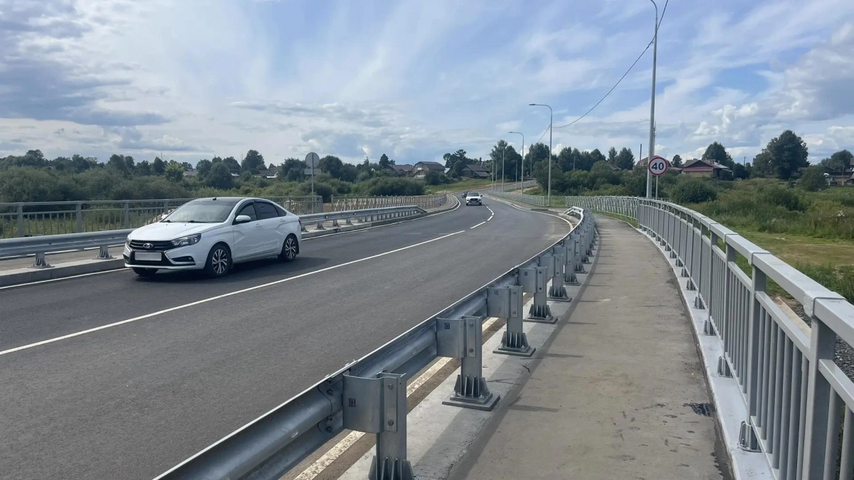 В Тоншаеве открыто движение по мосту через Пижму