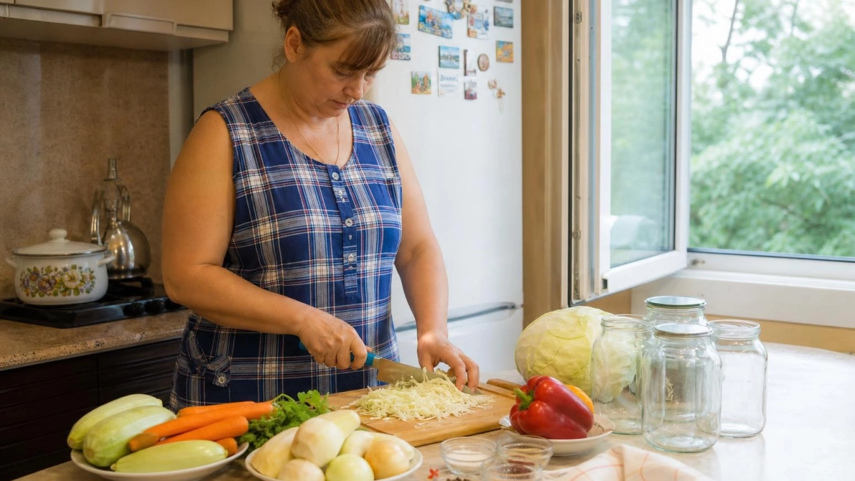 Если урожай капусты снова огромный, не спешите раздавать: эта заготовка хранится месяцами и съедается первой