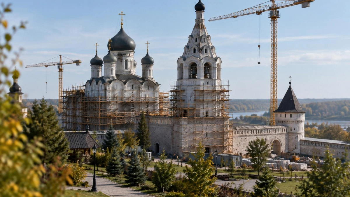 В Серафимо-Дивеевском монастыре построят 62-метровые Святые врата со звонницей