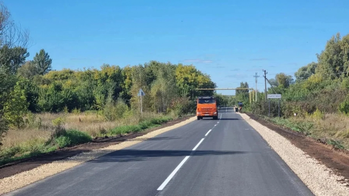 Трассу между тремя селами отремонтировали в Починковском районе