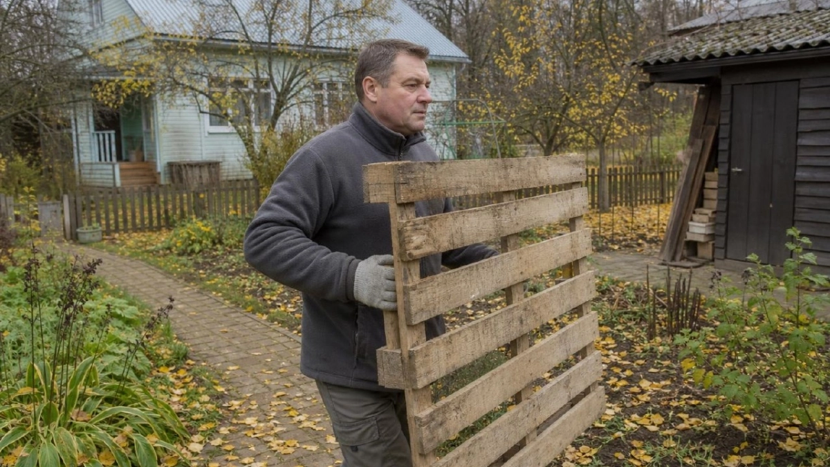 Деревянные паллеты в костер не отправлю: как за вечер собирать из них крепкий садовый диван