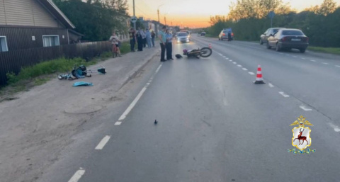 В Урене подросток на питбайке сбил малыша на пешеходном переходе