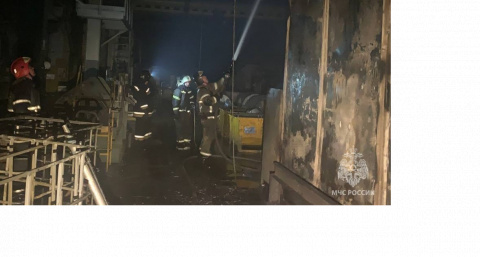 На моторном заводе в Нижегородской области прозошел пожар из-за грузовика