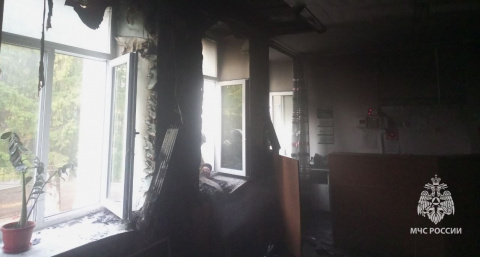 44 человека эвакуировались во время пожара в воротынской больнице