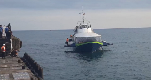 Нижегородский корабль "на крыльях" долетел из Сочи до Абхазии за 2,5 часа