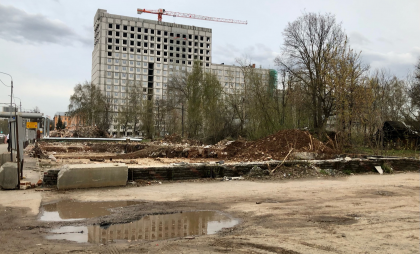 Нижегородцы устроили протест против строительства новых высоток на улице Голубева 