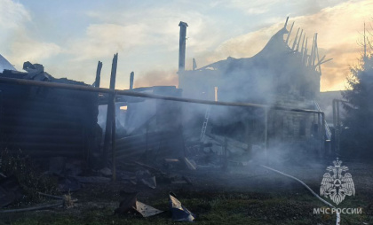 Крупный пожар произошел в Арзамасском районе: огонь уничтожил два дома