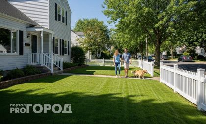 Почему в США нет ограждений, а в домах ставят входные стеклянные двери: а у нас же возводят крепости 