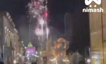13-летний подросток прокатился на машине по центру Нижнего Новгорода, а его друзья запускали фейерверки