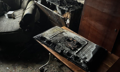 Из-за телевизора в Дзержинске загорелась квартира