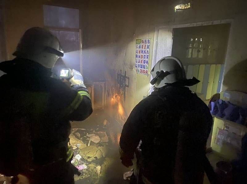 В Нижнем Новгороде загорелся детский сад  