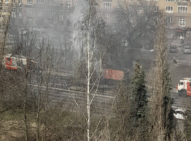 В пасхальное утро в Нижнем Новгороде загорелся Камаз  