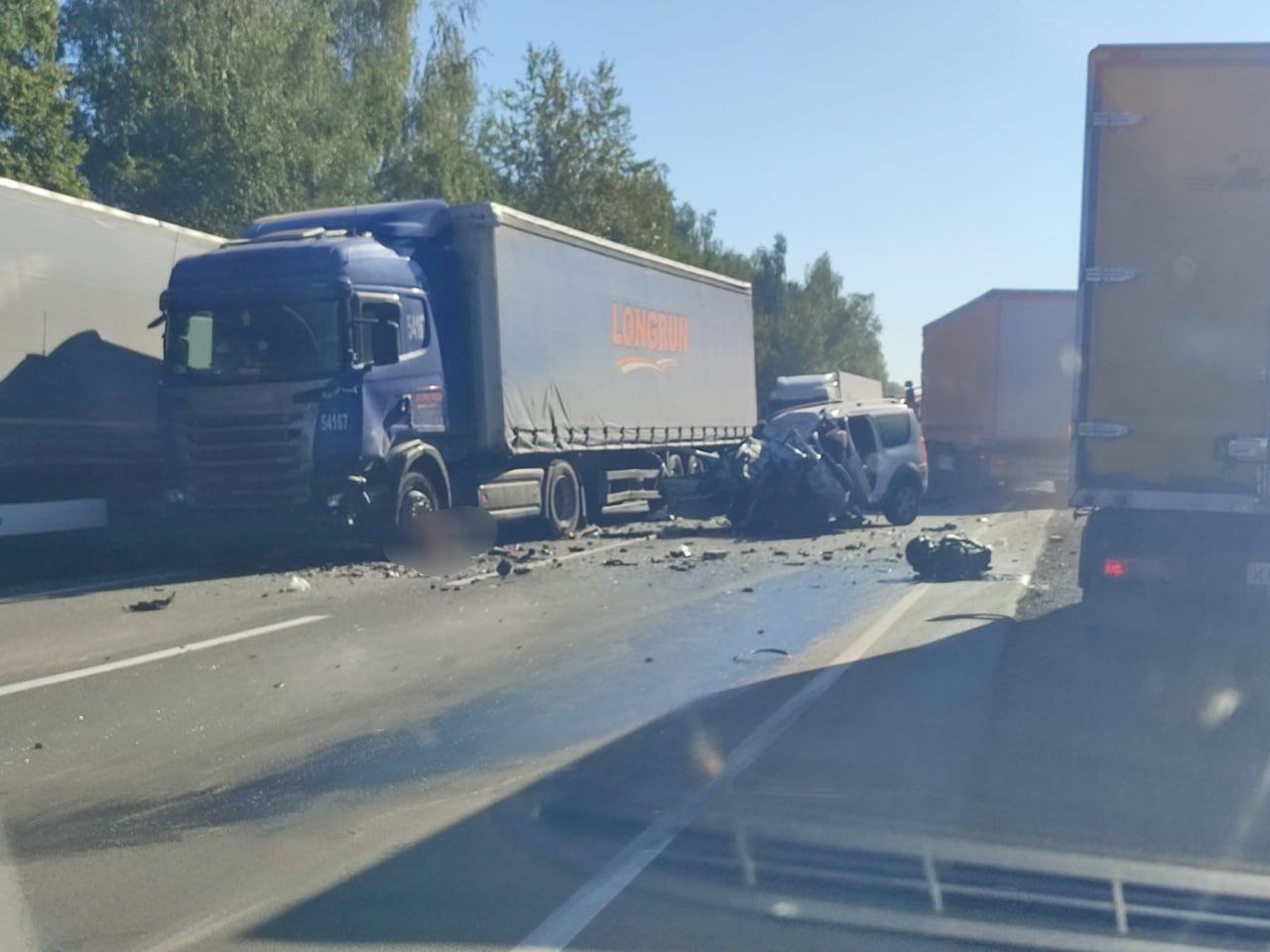 В Лысковском районе на М7 в аварии погиб водитель