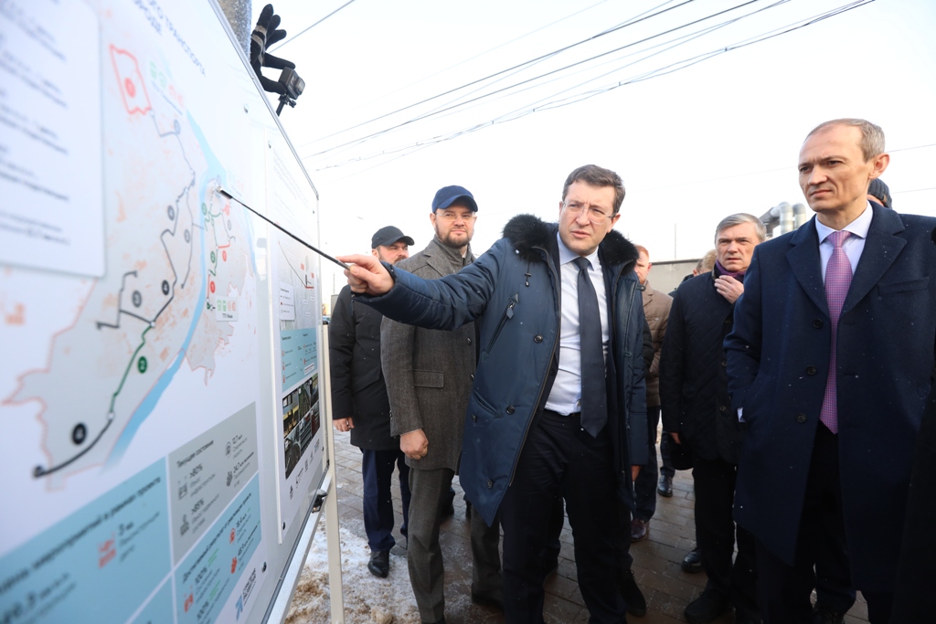 Дмитрий Григоренко и Глеб Никитин ознакомились с ходом работ по развитию электротранспорта