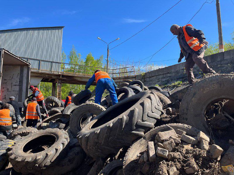 Из Нижнего Новгорода вывозят 12 тонн шин