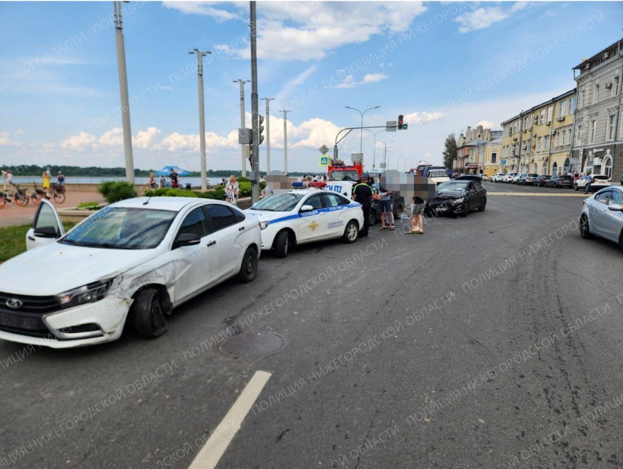 В центре Нижнего Новгорода произошла массовая авария с пострадавшими