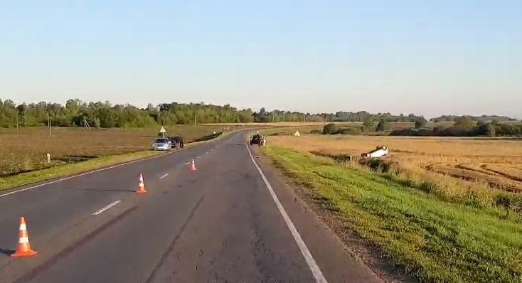 Водитель иномарки погубил свою пассажирку, улетев в кювет в Нижегородской области