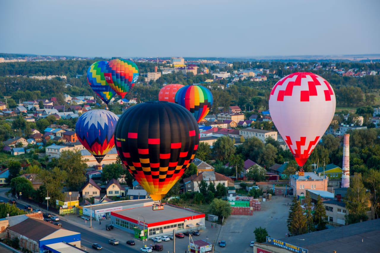 Воздушный шар над нижним Новгородом