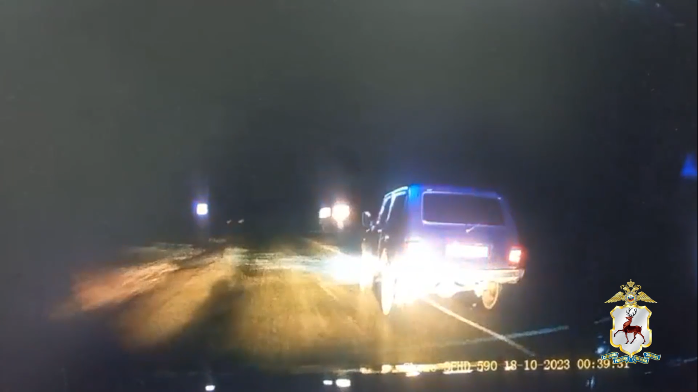 Лысковские полицейские стреляли по колесам машины, чтобы остановить пьяного водителя
