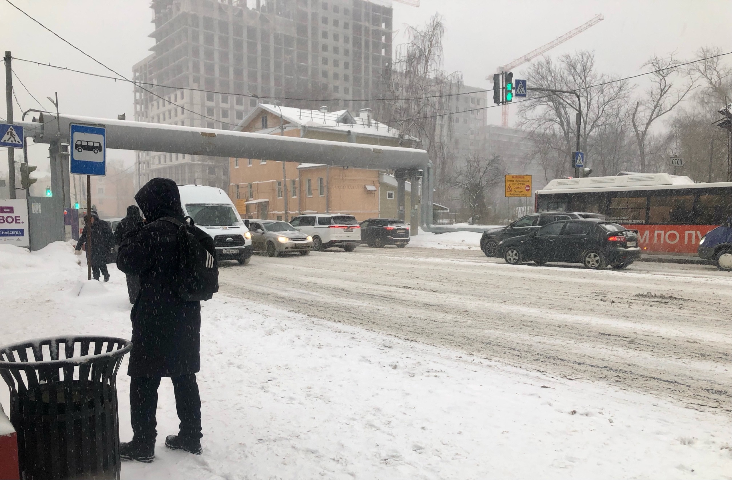 Ветер с юга принесет в Нижегородскую область зимний микс: дождь, снег и гололед