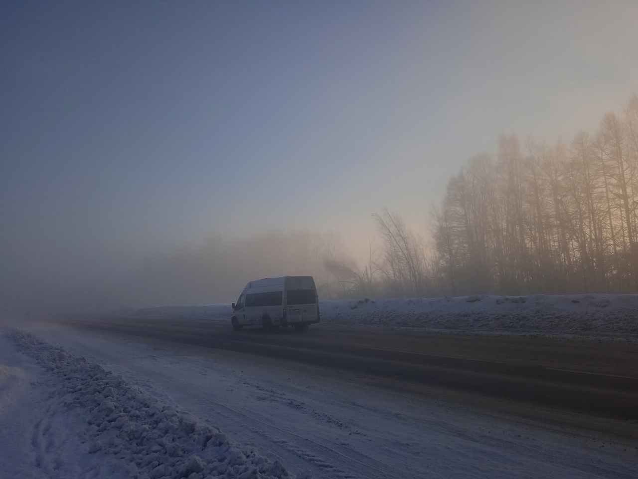На федеральной трассе в Нижегородской области ввели ограничения из-за сильной метели