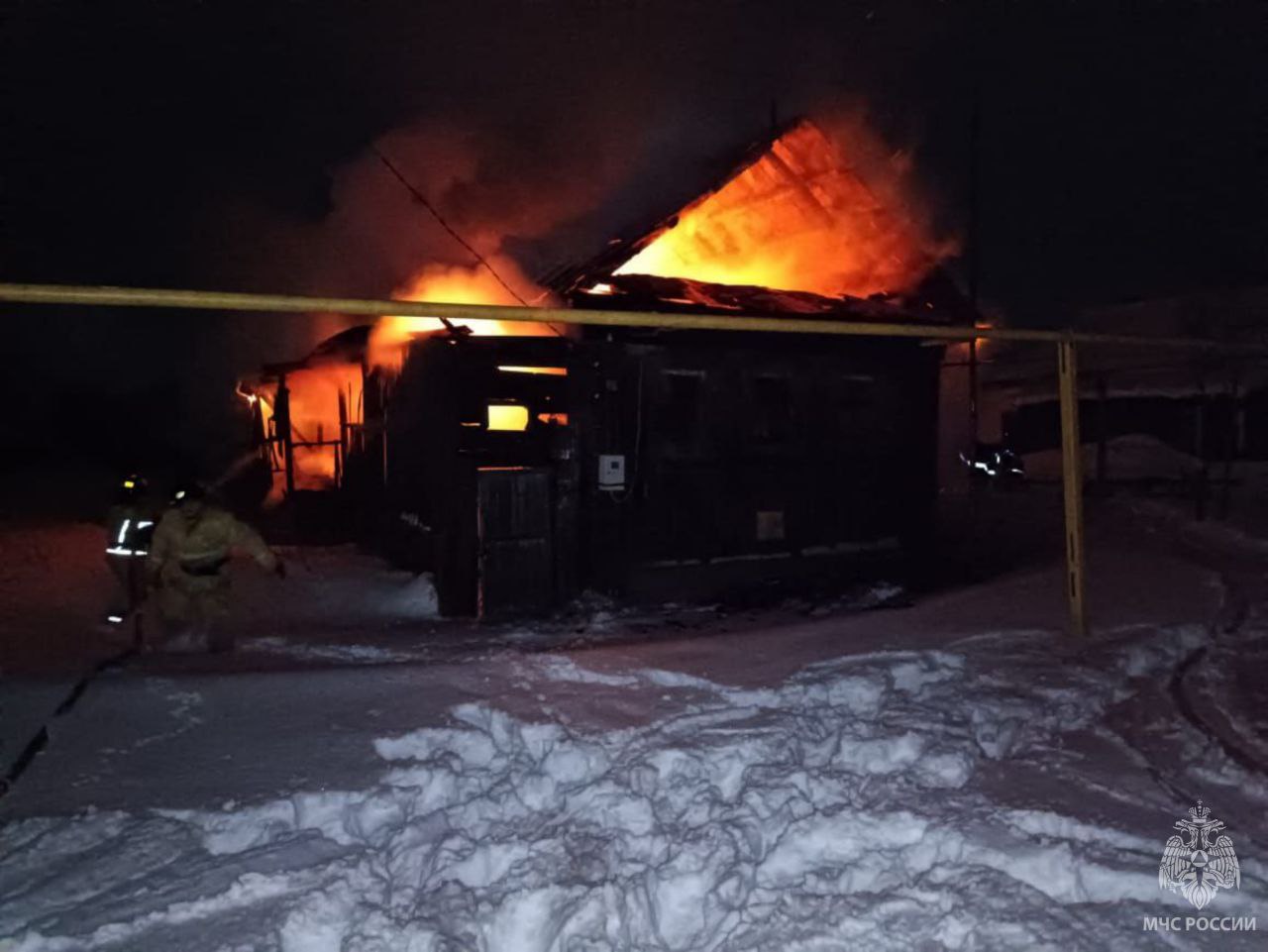 Ночной пожар в Ардатовском районе унес жизнь мужчины