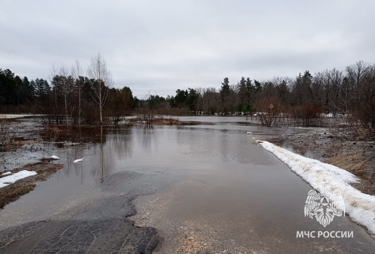 МЧС предупреждает: из-за паводка в Нижегородской области начало затапливать мосты