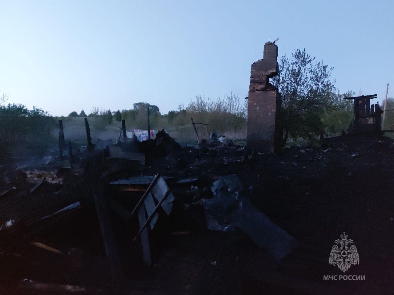 Ночной пожар в Лукояновском районе унес жизни двух человек