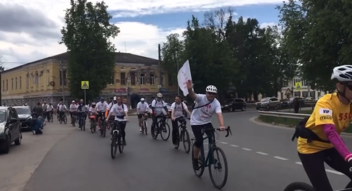 Велосипедный марафон в честь Нижегородского ополчения прошел в Балахне