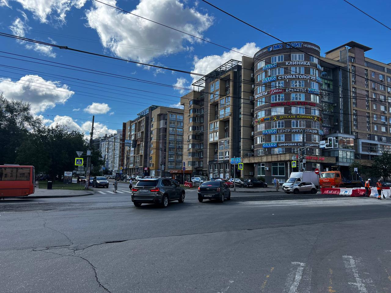 В центре Нижнего Новгорода открыли проезд после ремонта трамвайных путей