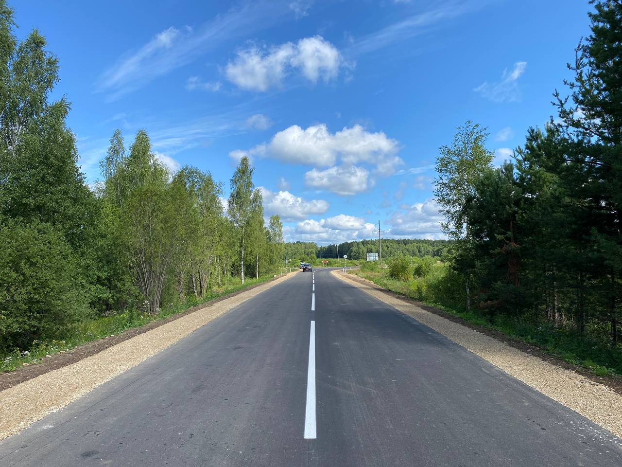 В Тонкинском округе отремонтировали участок дороги в село Большое Содомово