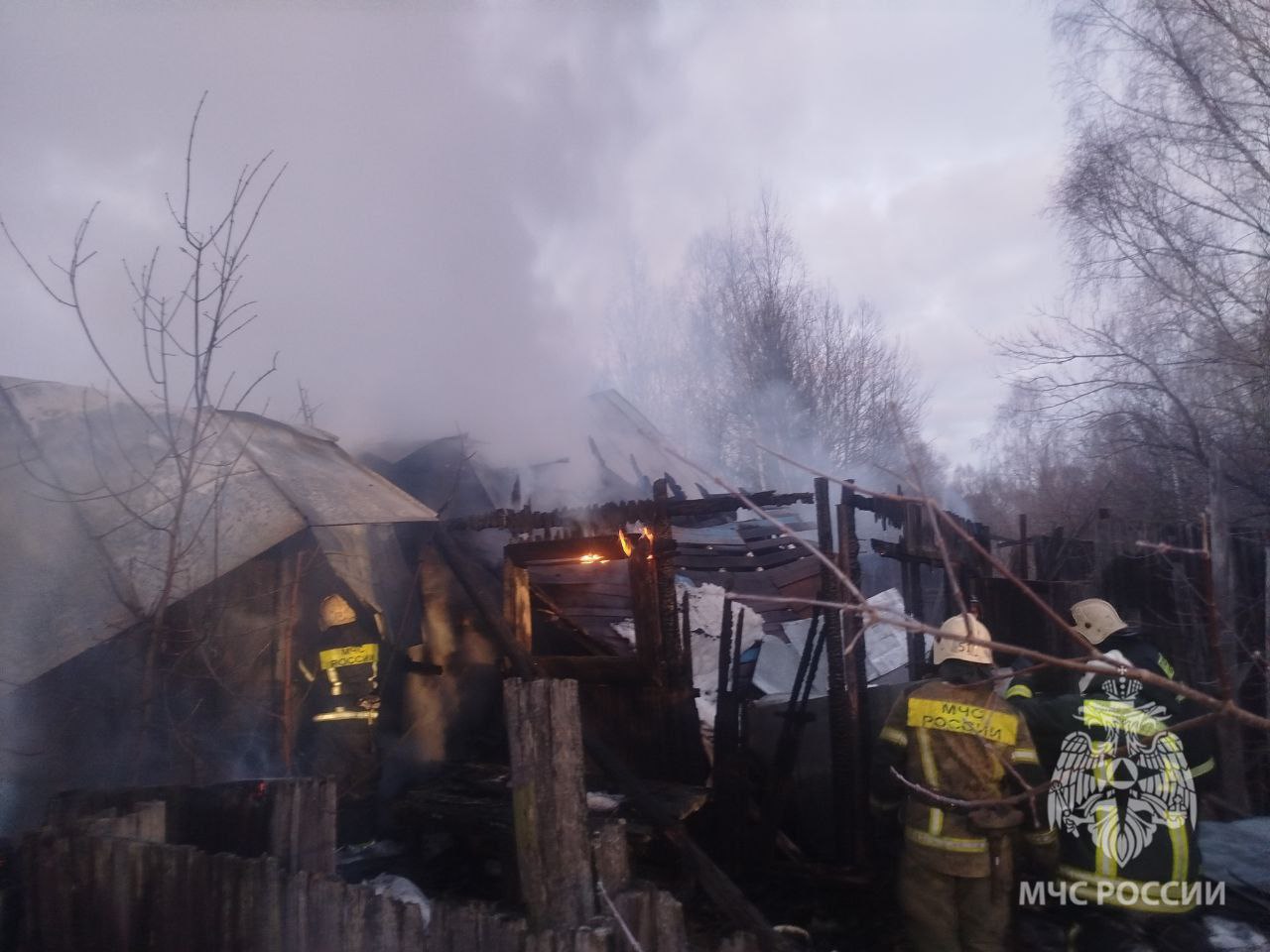 Мужчина погиб на пожаре в Борском районе