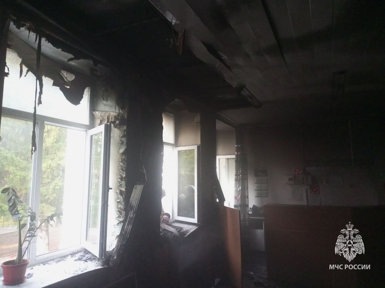 44 человека эвакуировались во время пожара в воротынской больнице