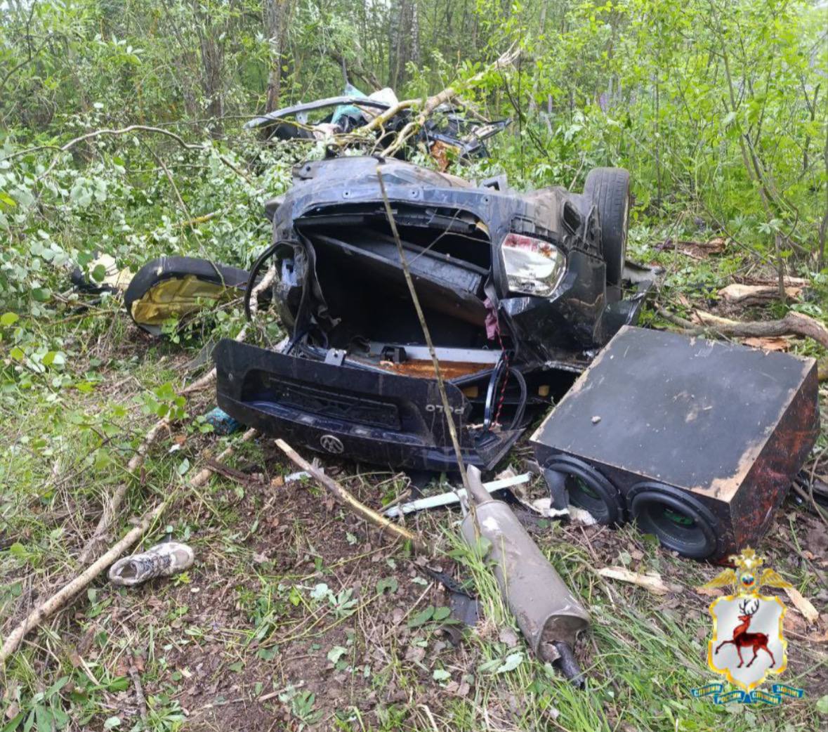 Трое молодых людей погибли в аварии с иномаркой в Городецком районе