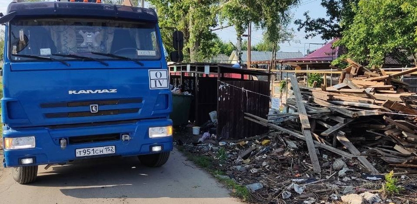 Один из районов Нижнего Новгорода за месяц почистили от 1200 кубометров мусора