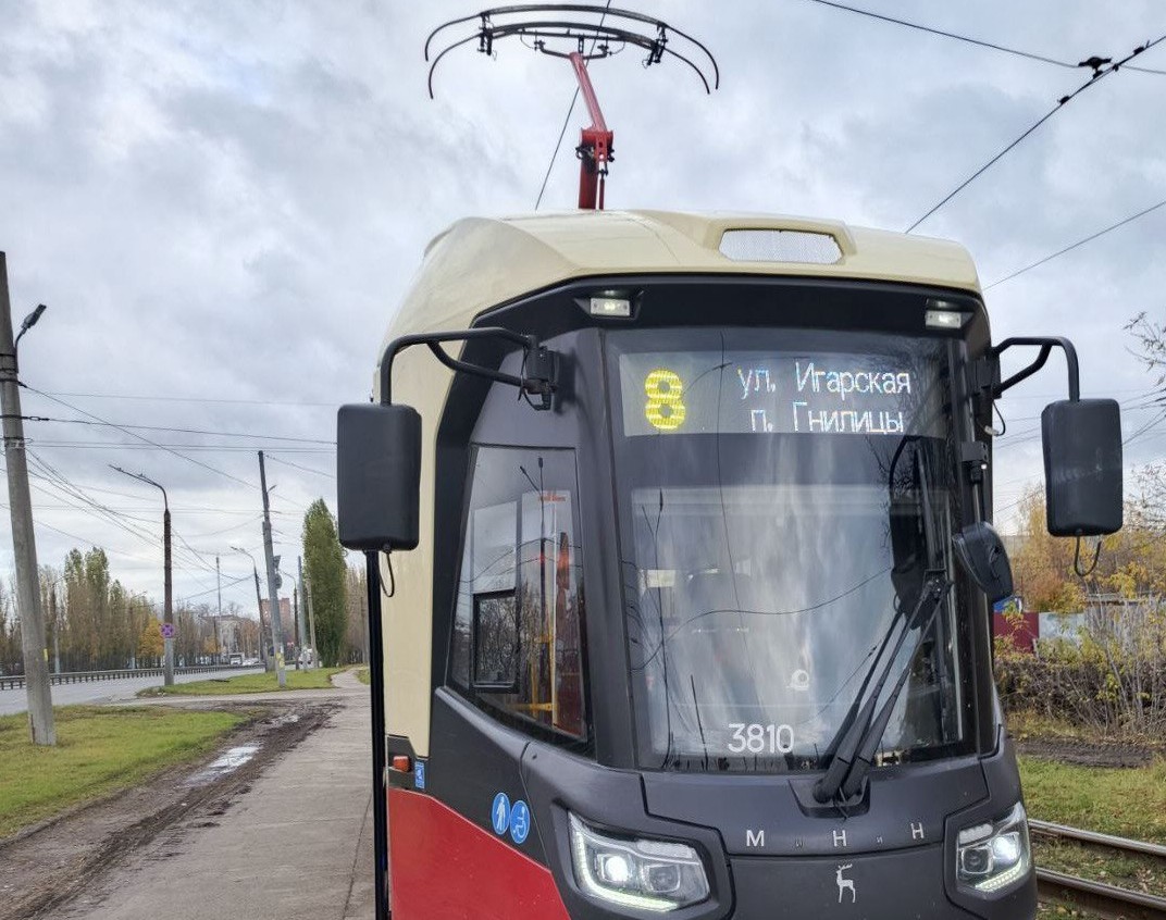 После ремонта рельсов и контактной сети в Нижнем Новгороде трамвай № 8 возобновляет полный путь